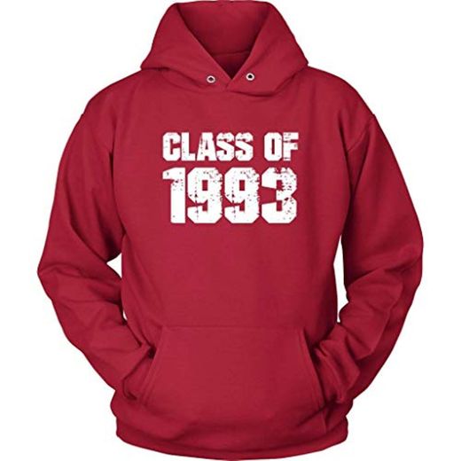 Funny Hoodie Class of 1993 Graduation Sweatshirt Reunion Long Sleeve Plus Size Up to 5X