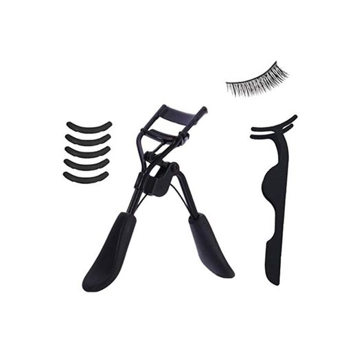 Beauty Eyelash Curler Lash Curler For Perfect Curl Eyelash Extra 5 Rellenos Almohadillas Con Pestañas Pinzas Aplicador Y Pinzas Para Cejas