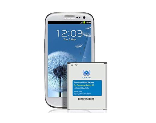 LTZGO batería Compatible con Samsung Galaxy S3 2300mAh Reemplazo de Batería Interna