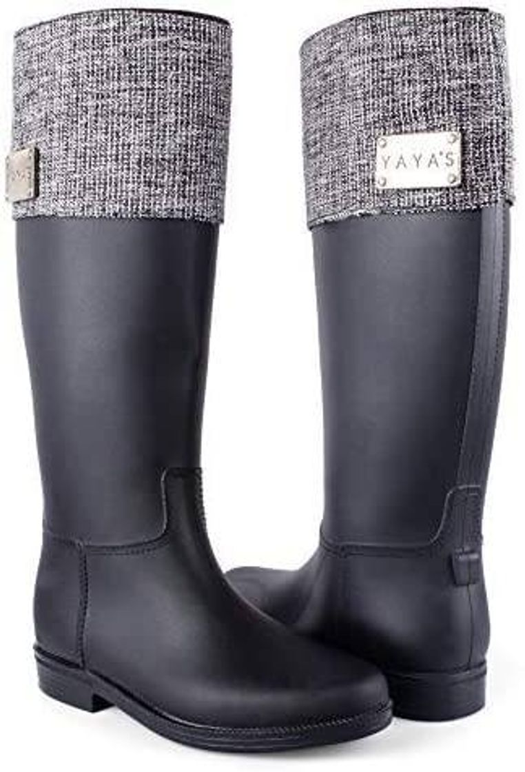 Social Bota De Lluvia Camper Negro