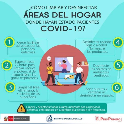 Cómo limpiar y desinfectar el hogar - covid 19