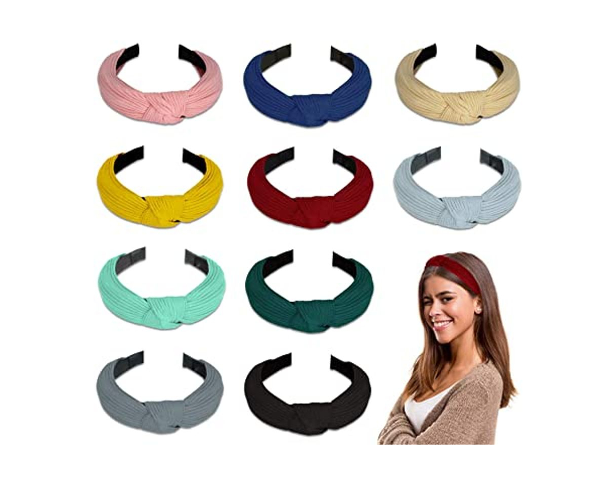 Belleza Diademas de Pelo Anchas 10 Piezas