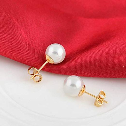 Lecimo Las mujeres de moda cuelgan aretes de oreja aretes de perlas coreanas regalos en cualquier ocasión