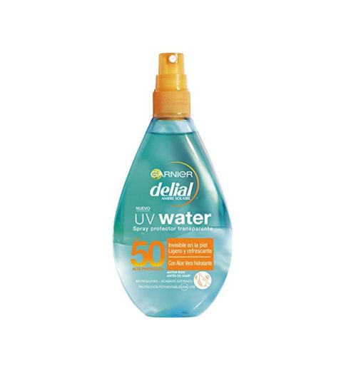 Garnier Delial UV Water Spray Protector Solar Transparente Cuerpo y Rostro IP50 -