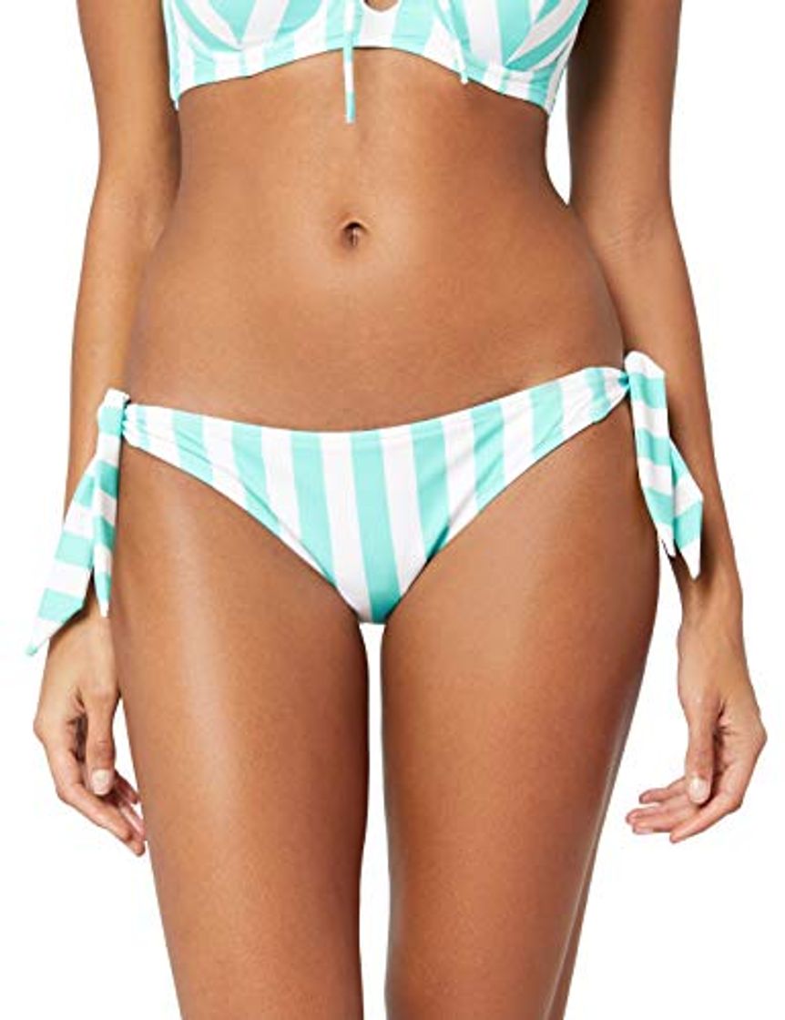 Moda Marca Amazon - IRIS & LILLY Braga de Bikini con Anudado Lateral