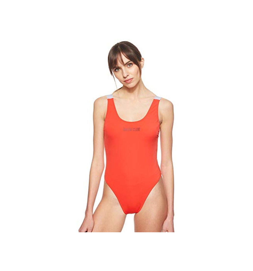 Product Calvin Klein Scoop One Piece-rp Traje de Baño, Rojo