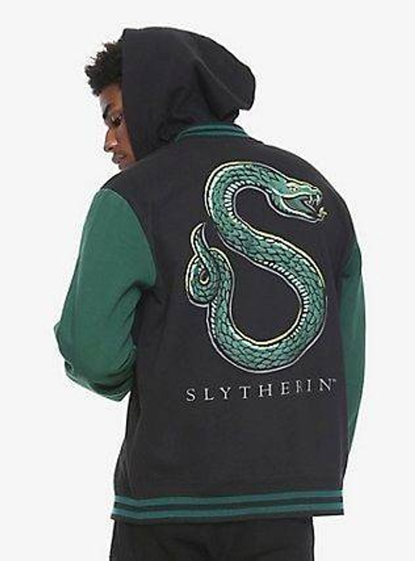 Moda Elbenwald Chaqueta con Capucha de Harry Potter Orgullosa Slytherin Estilo Universitario Azul