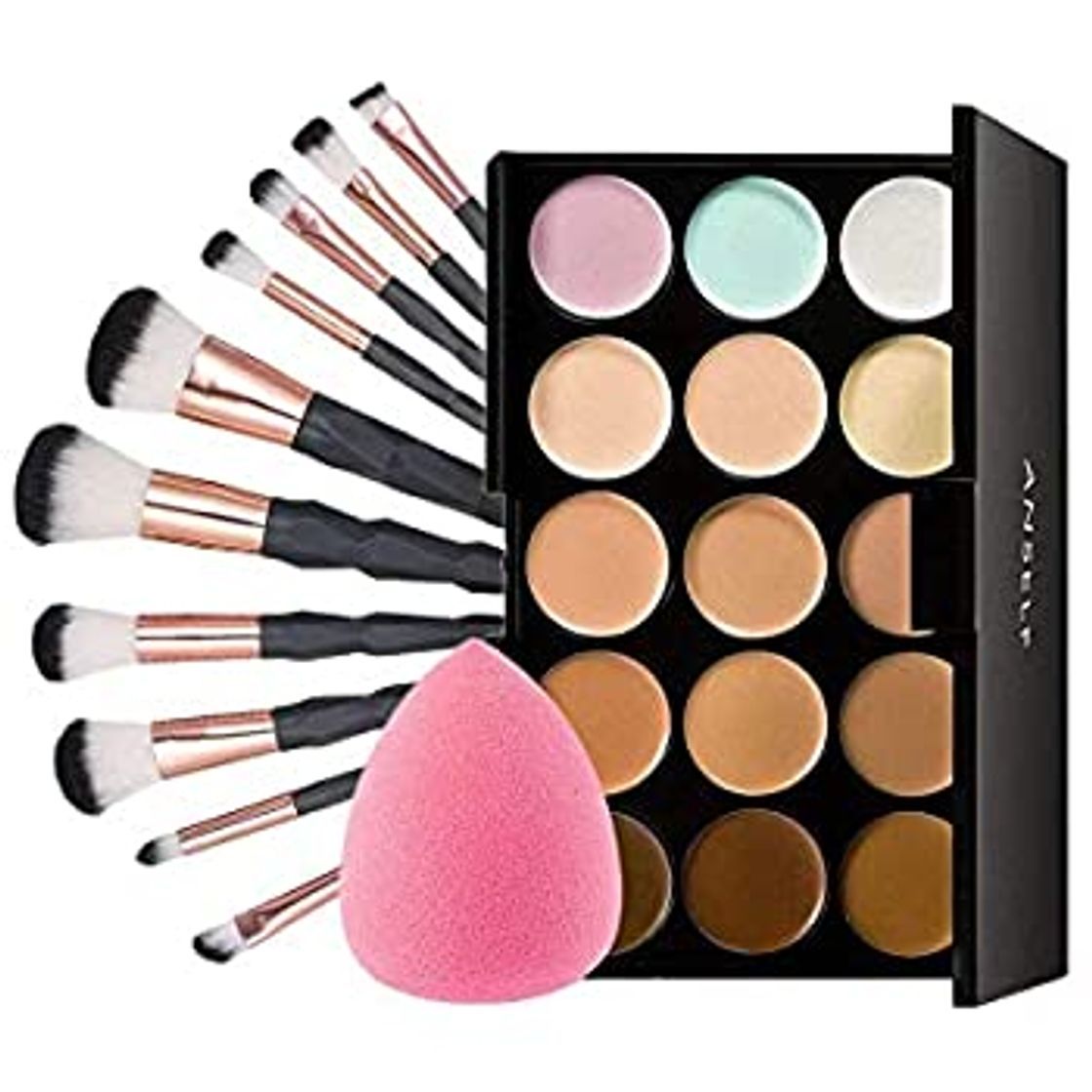 Producto Anself - Set de Paleta de Corrector de Maquillaje 15 Colores