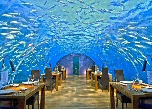 Ithaa Undersea Restaurant – Ilha Rangali, Maldivas