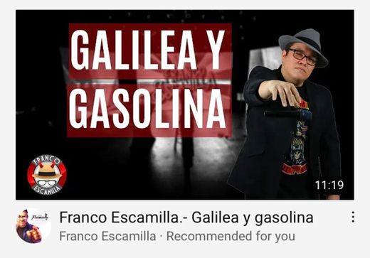 Franco Escamilla.- Galilea y gasolina - YouTube