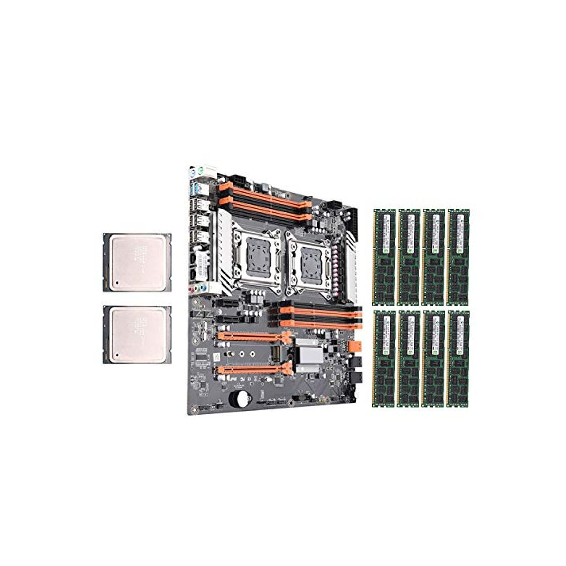 Productos Domilay X79 Dual CPU LGA2011 Conjunto de Placa Base con Intel Dual E5