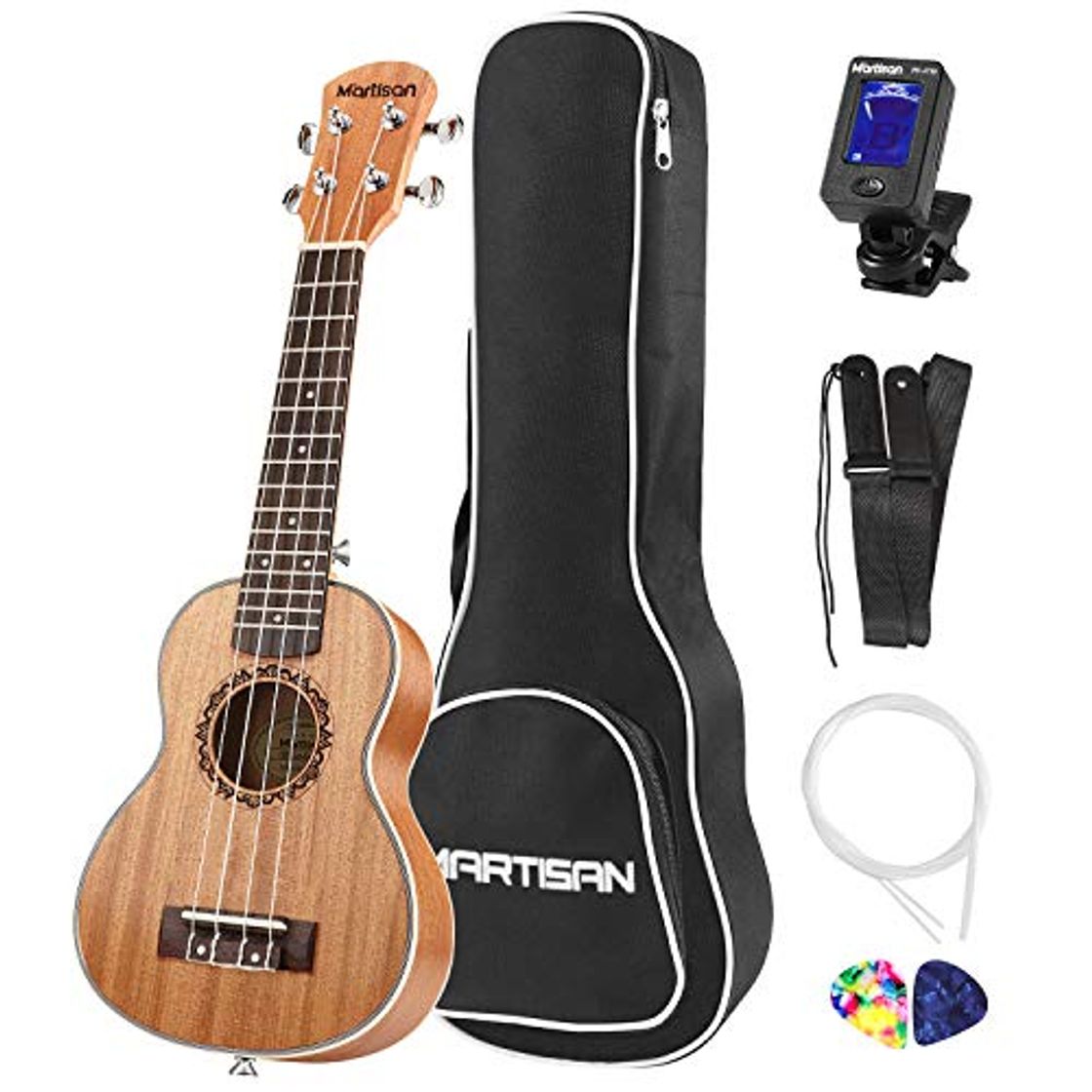 Social MARTISAN 21in Ukelele soprano Hawaiano Ukulele Aquila Cuerdas Incluye