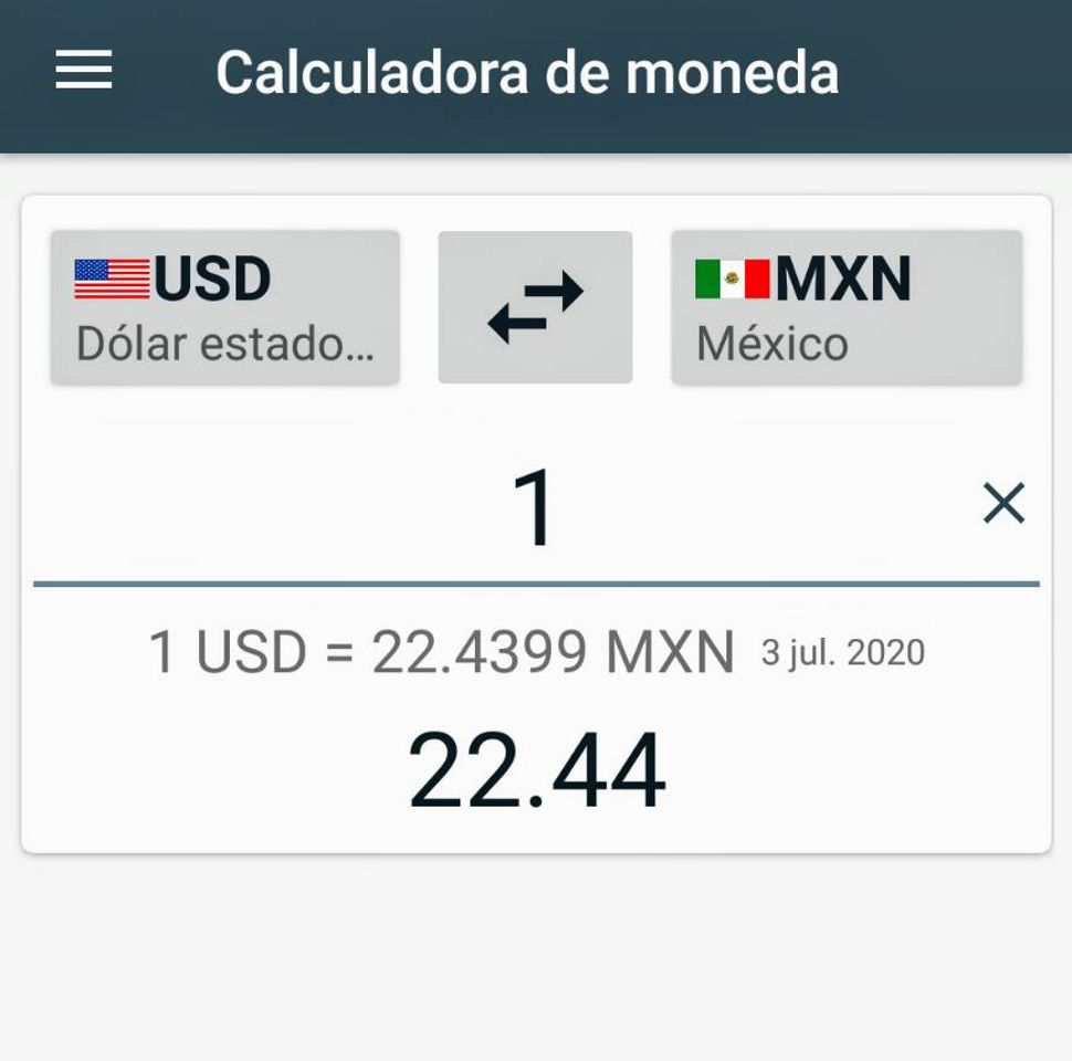 Moda Calculadora de moneda