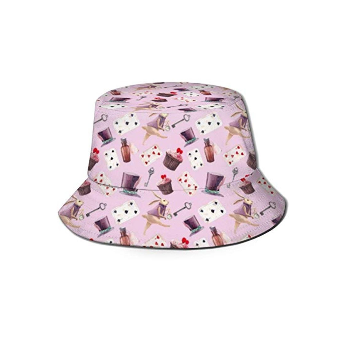 Moda Na - Gorro de póquer con forma de cubo de color rosa