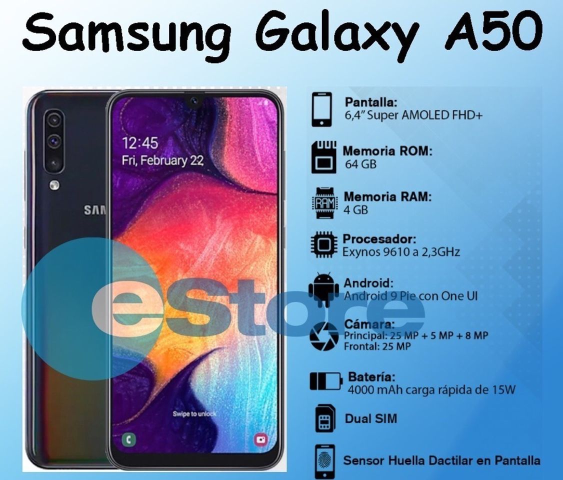 Electronic Samsung Galaxy A50 - Smartphone de 6.4" FHD sAmoled Infinity U Display