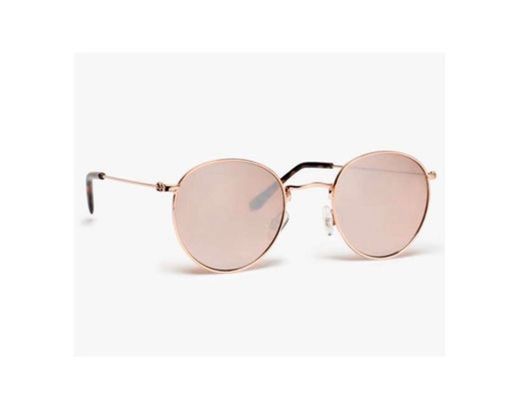 Gafas de sol con lente espejo rosa