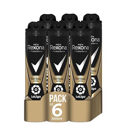 Rexona Desodorante Antitranspirante Football Edition Laliga 200ml - Pack de 6