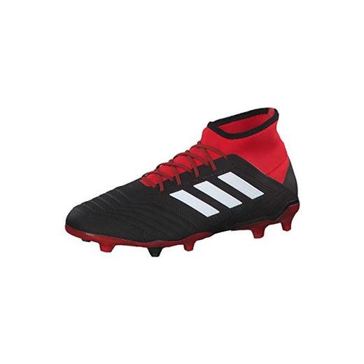 Adidas Predator 18.2 FG, Botas de fútbol para Hombre, Negro