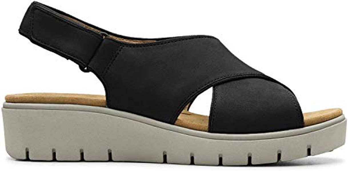 Fashion Clarks Un Karely Sun, Chanclas Sandalias Flip-Flop, Negro