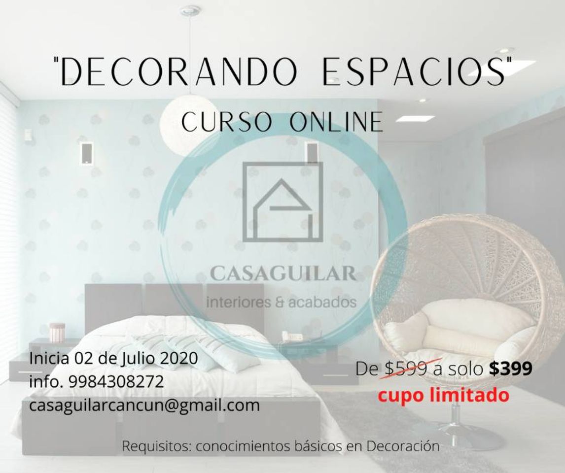 Fashion Curso online... decorando espacios 