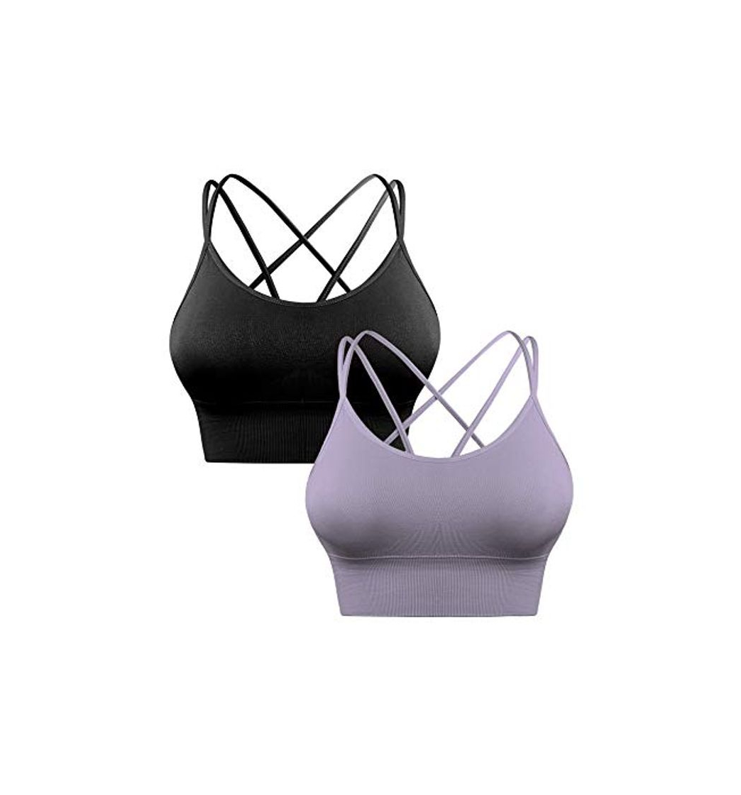 Fashion Aibrou Sujetador Deportivo Mujer Push Up