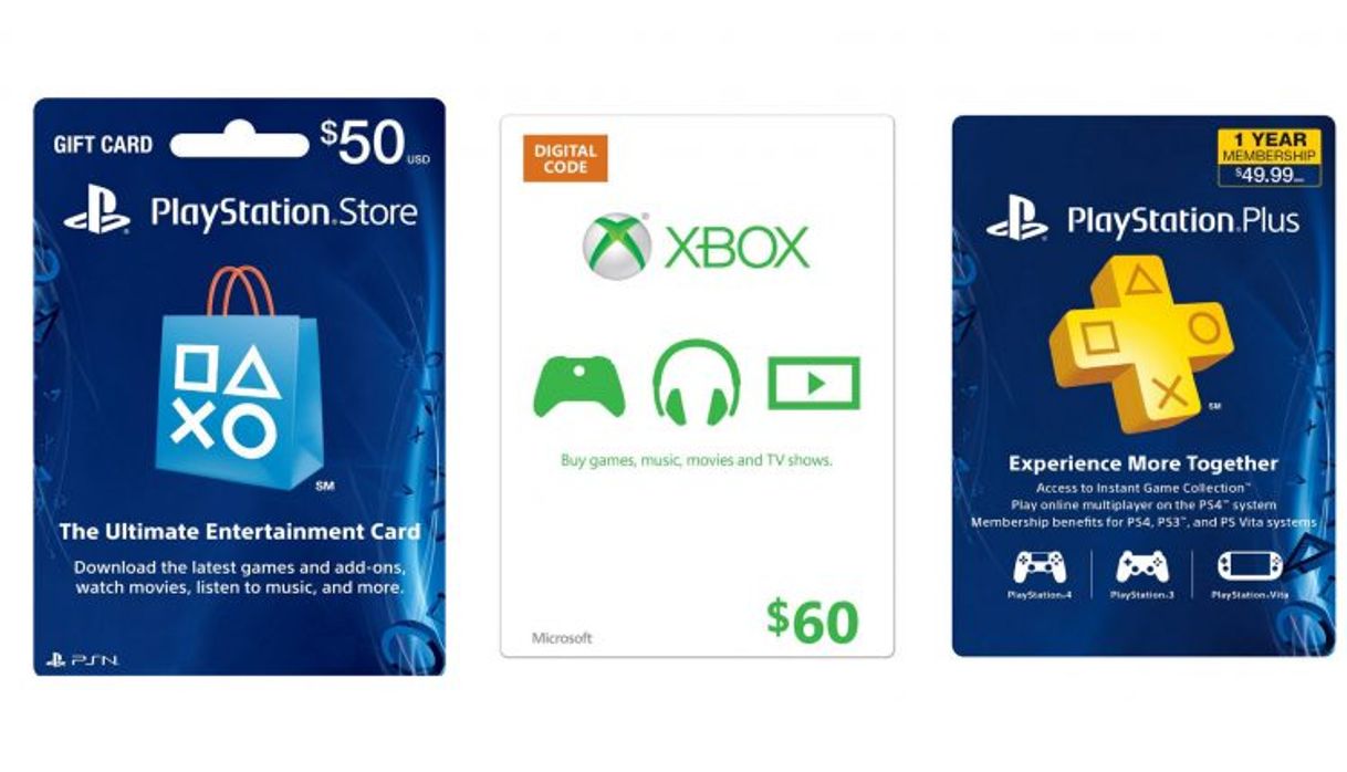 Fashion Página para comprar videojuegos o tarjetas de Xbox y PS