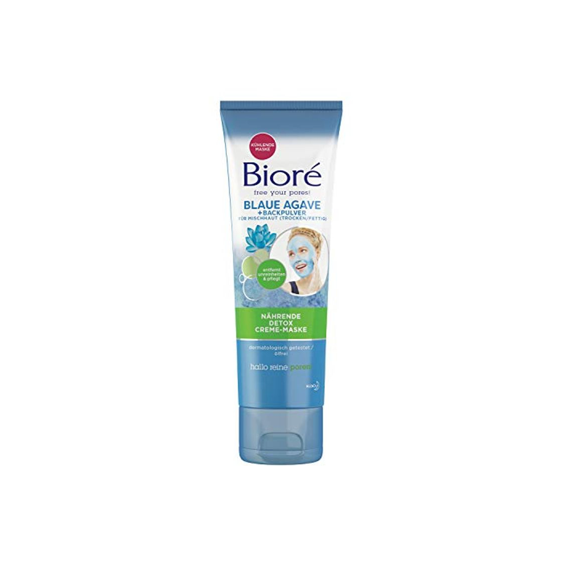 Products Bioré Nährende Detox Crema con Agave Azul y Polvo para Piel mixta