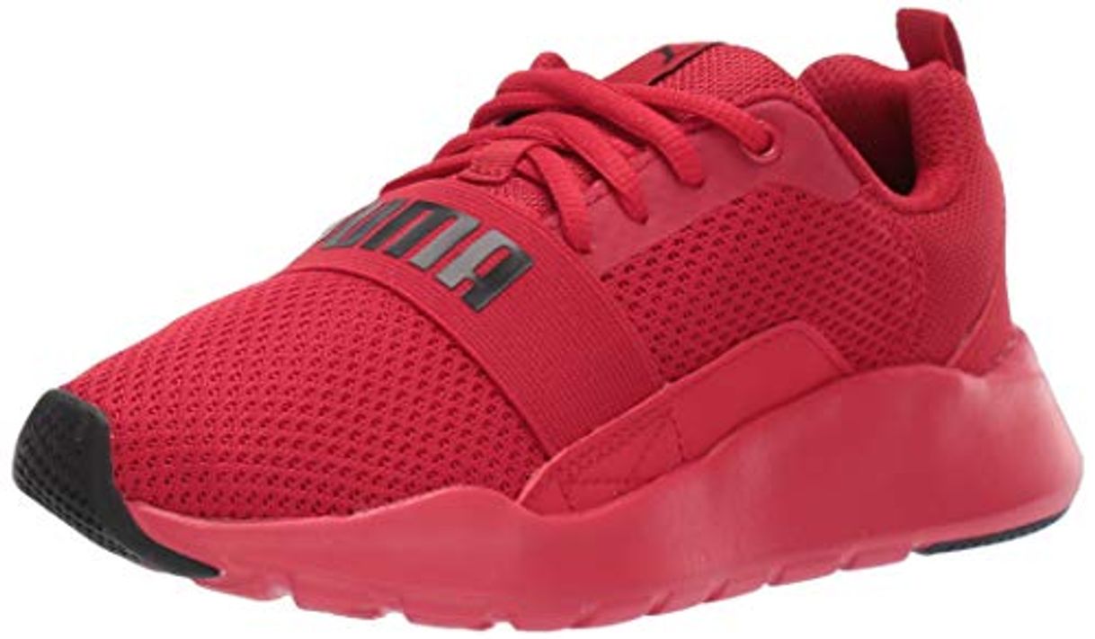 Fashion Puma - Zapatillas con cable para niños, Rojo