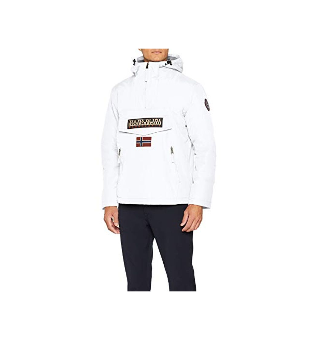 Fashion Napapijri Rainforest Pocket, Chaqueta para Hombre, Blanco