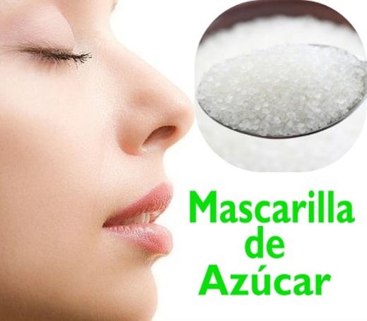 Mascarilla de agua con azúcar.