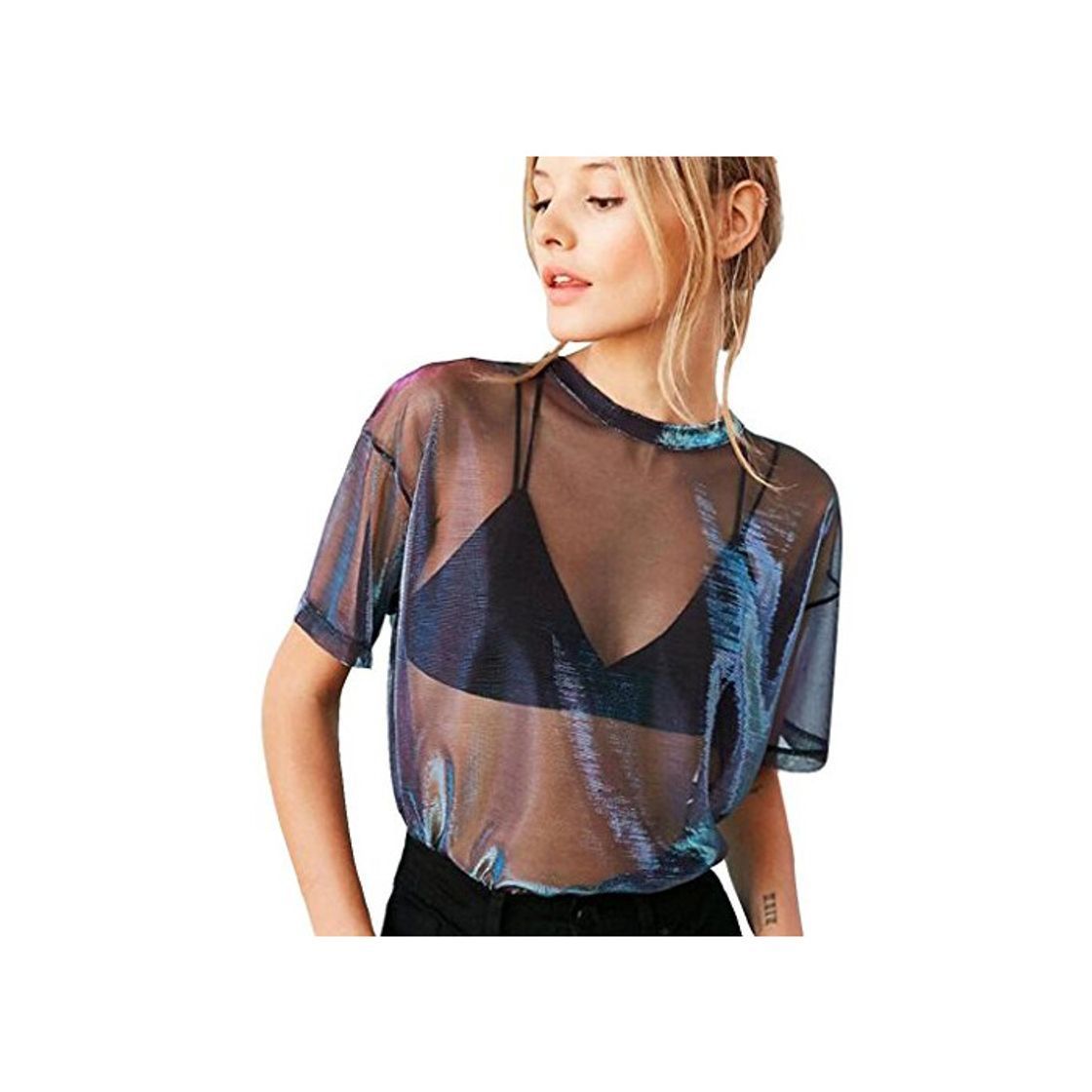 Social Luckycat Camisetas Transparentes De Mujer Camisetas Mujer Manga Corta Camisetas Mujer Verano