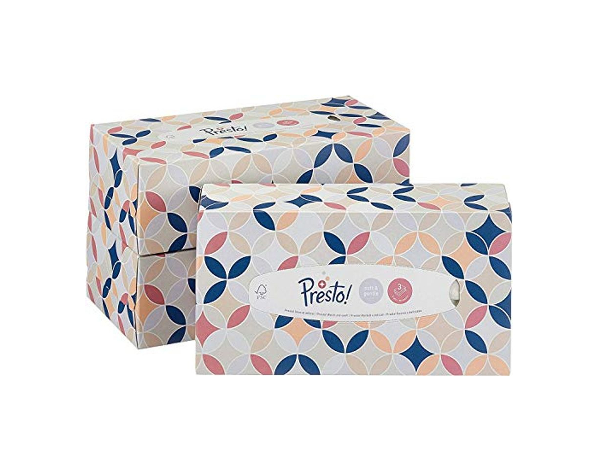 Social Marca Amazon - Presto! Pañuelos de 3 capas - 12 cajas