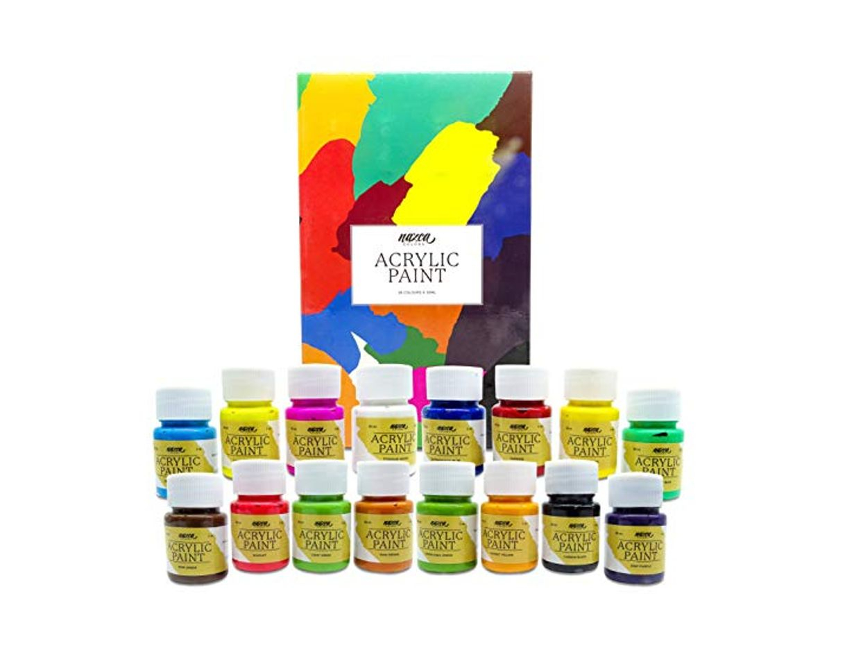 Social Set Pintura Acrílica Nazca para Trabajo Artístico y Manualidades - 16 Colores