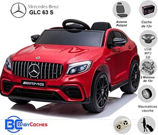 BC BABY COCHES Mercedes GLC 63S - Coche eléctrico para niños con