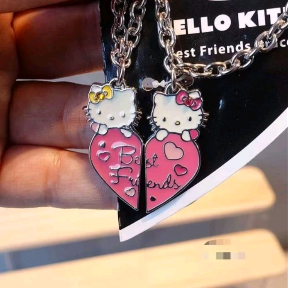 Fashion Colar Hello Kitty casal de meninas