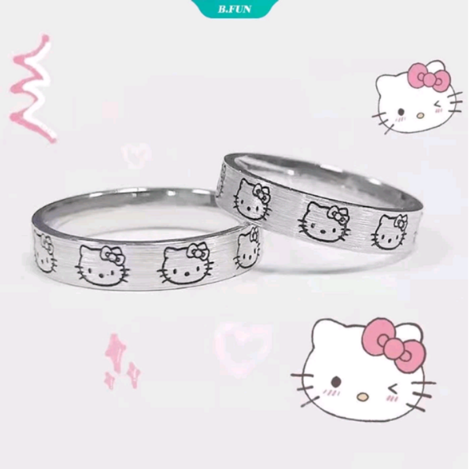 Fashion Anel casal Hello Kitty