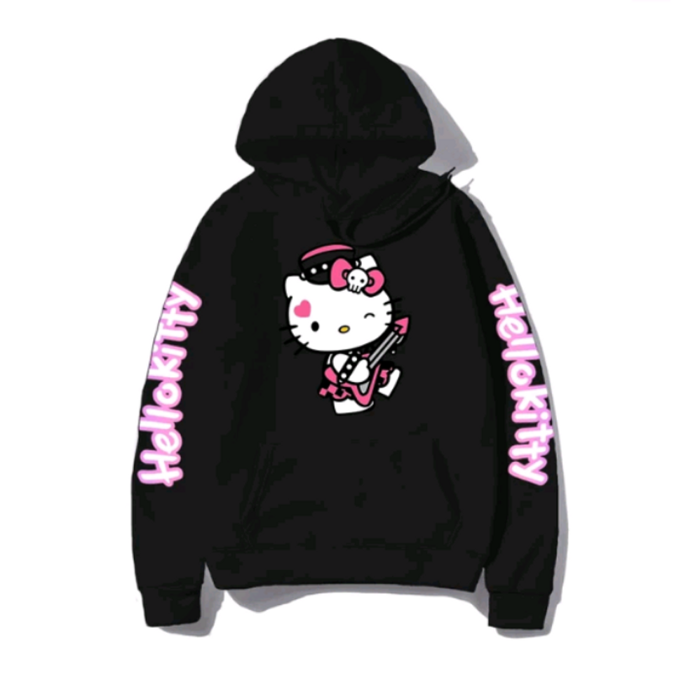 Social Moletom Hello Kitty rockeira gótica