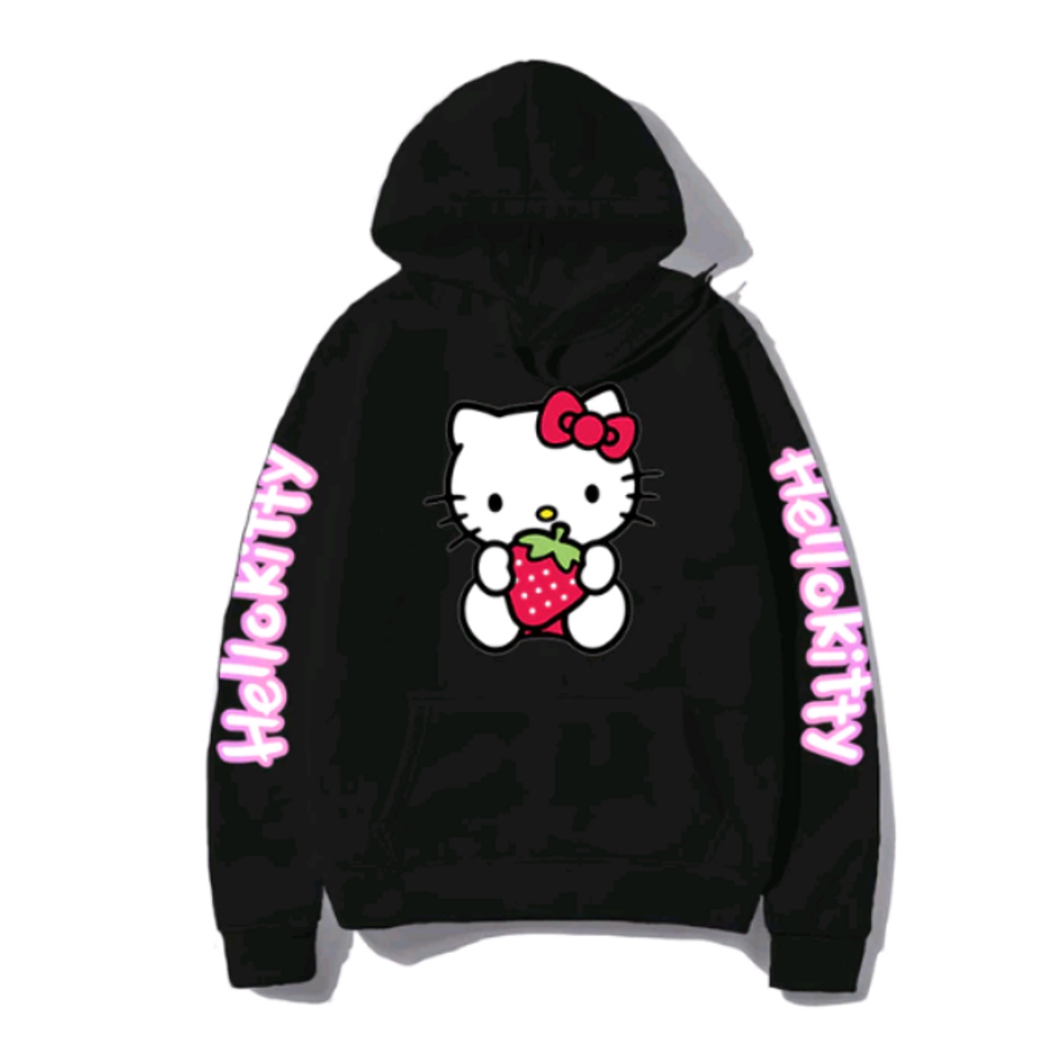 Social Moletom Hello Kitty morango cute