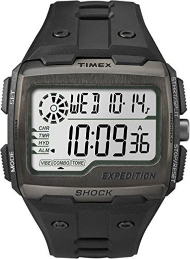 Timex Grid Shock - Reloj digital con correa de resina para hombre