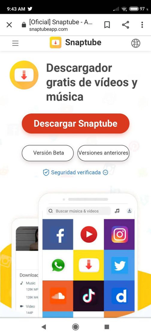 App Snaptube - Free Video Downloader, Convert Video to MP3&MP4 Free