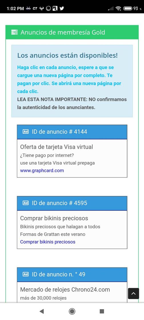 Moda Página de internet que te paga por dar click en publicidad🤑