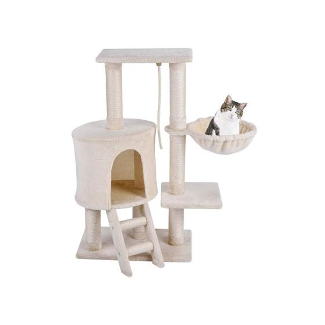 Product MC Star Árbol para Gato torre de escalada 120cm Gris Estable Rascador