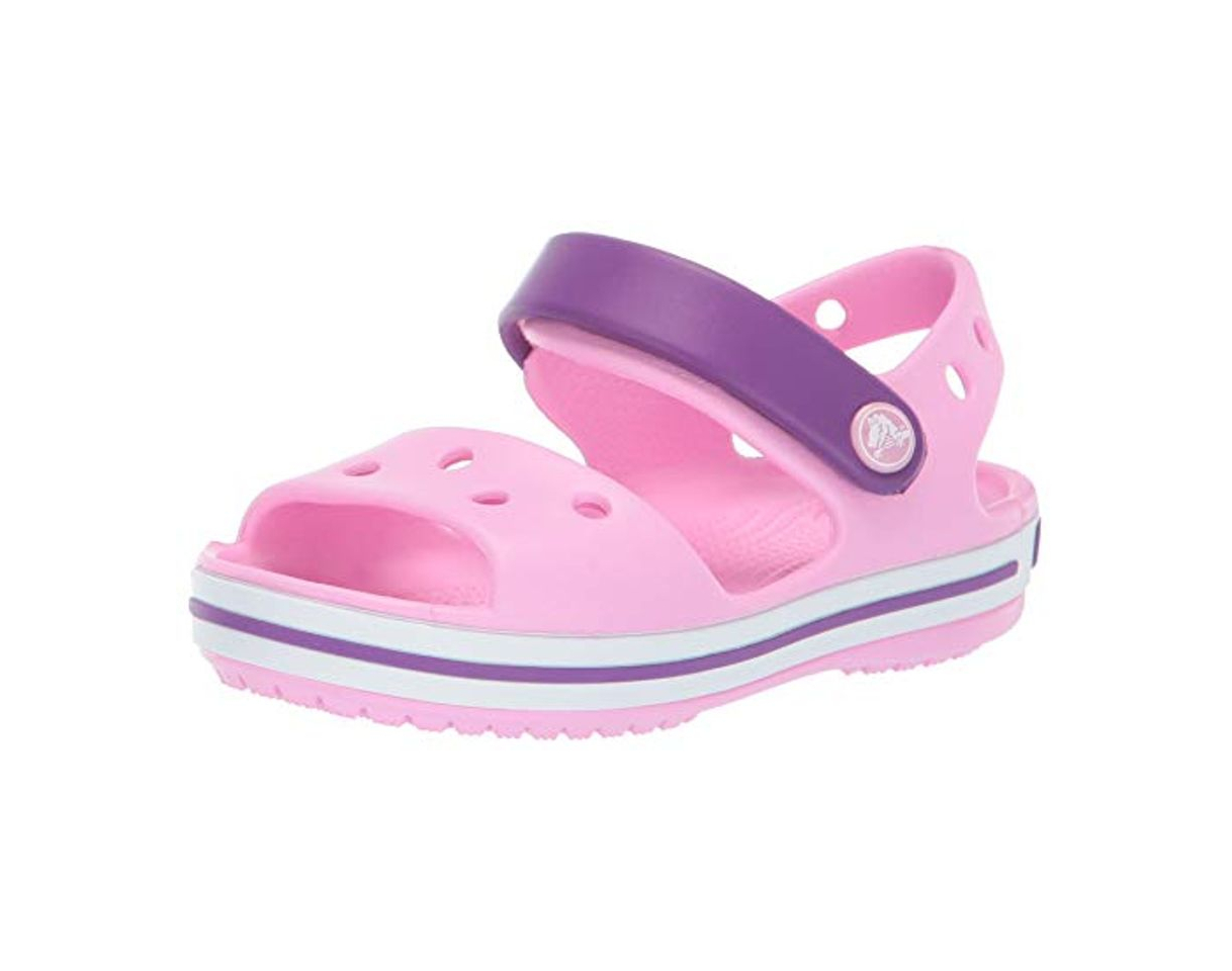 Moda Crocs Crocband Sandal Kids, Sandalias Unisex Niños, Rosa