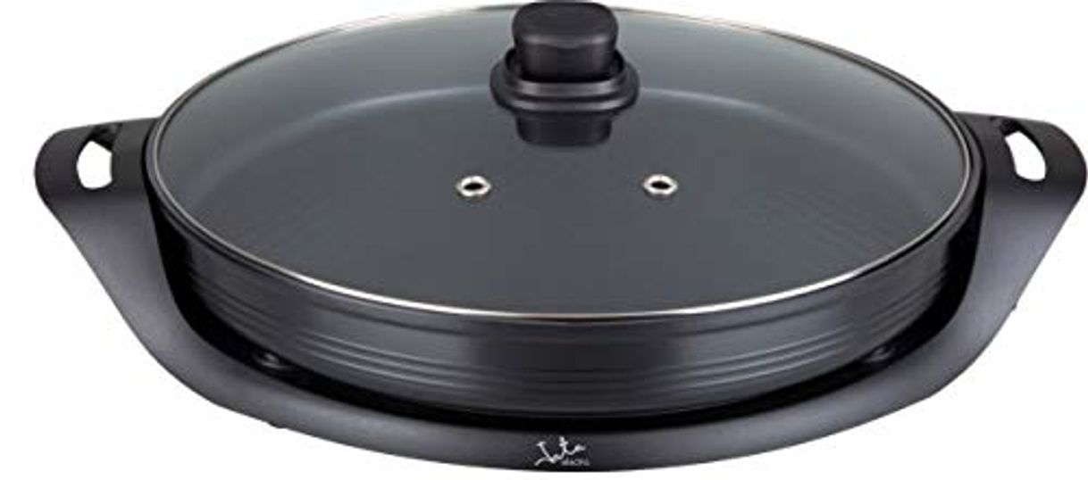 Social Jata PE638 Sartén Paellera Eléctrica 38 cm de Diámetro y 5 cm de Profundidad Antiadherente Libre de PFOA Válvula de Salida de Vapor Distribuye el Calor de Forma Uniforme