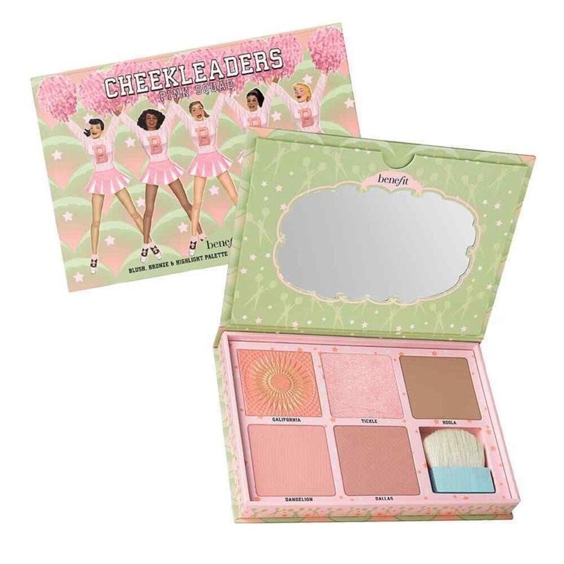 Fashion Paleta CHEEKLEADERS Pink Squad de blush, bronzer e iluminador