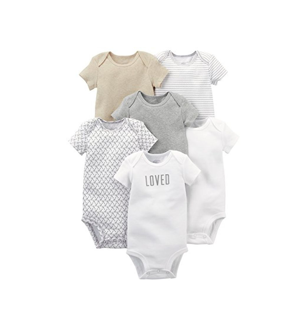 Moda Simple Joys by Carter's Baby 6 unidades de body de manga corta