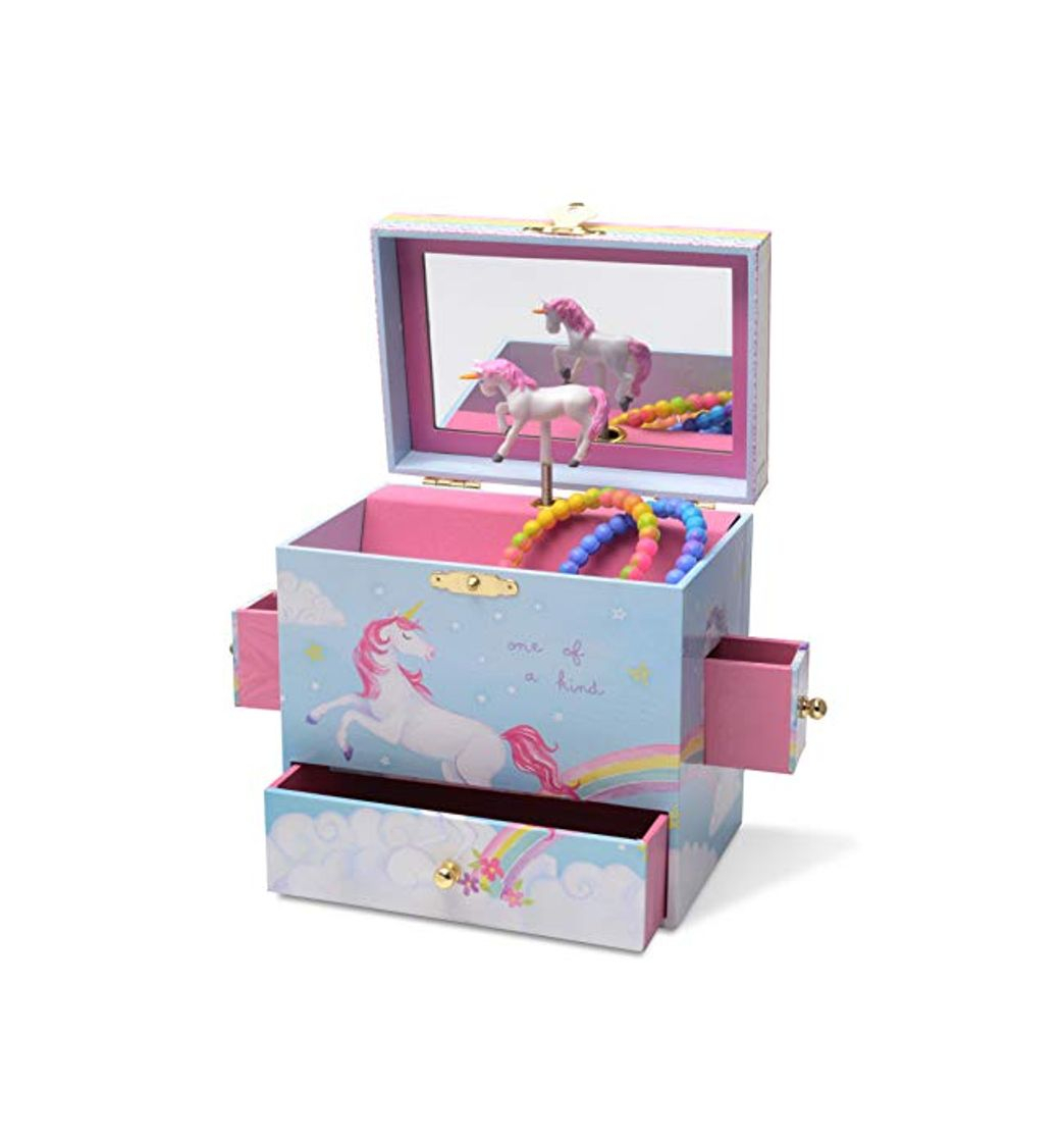 Fashion Jewelkeeper - Caja Joyero Musical con Unicornio y Arcoíris