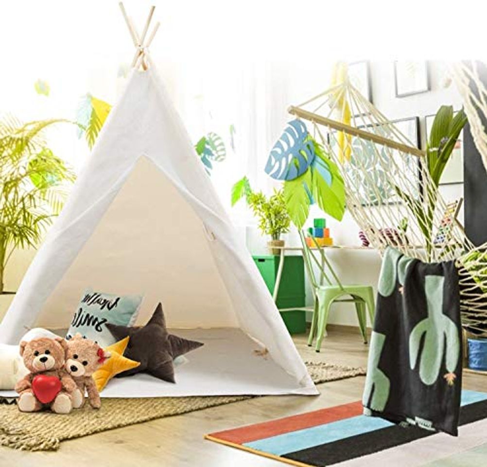 Social Peradix Tipi Infantil Tienda India con Cojines Cuadrados, Tiendas de campaña para