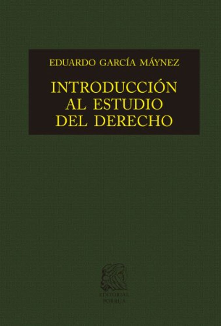 Libro Introducción al estudio del derecho