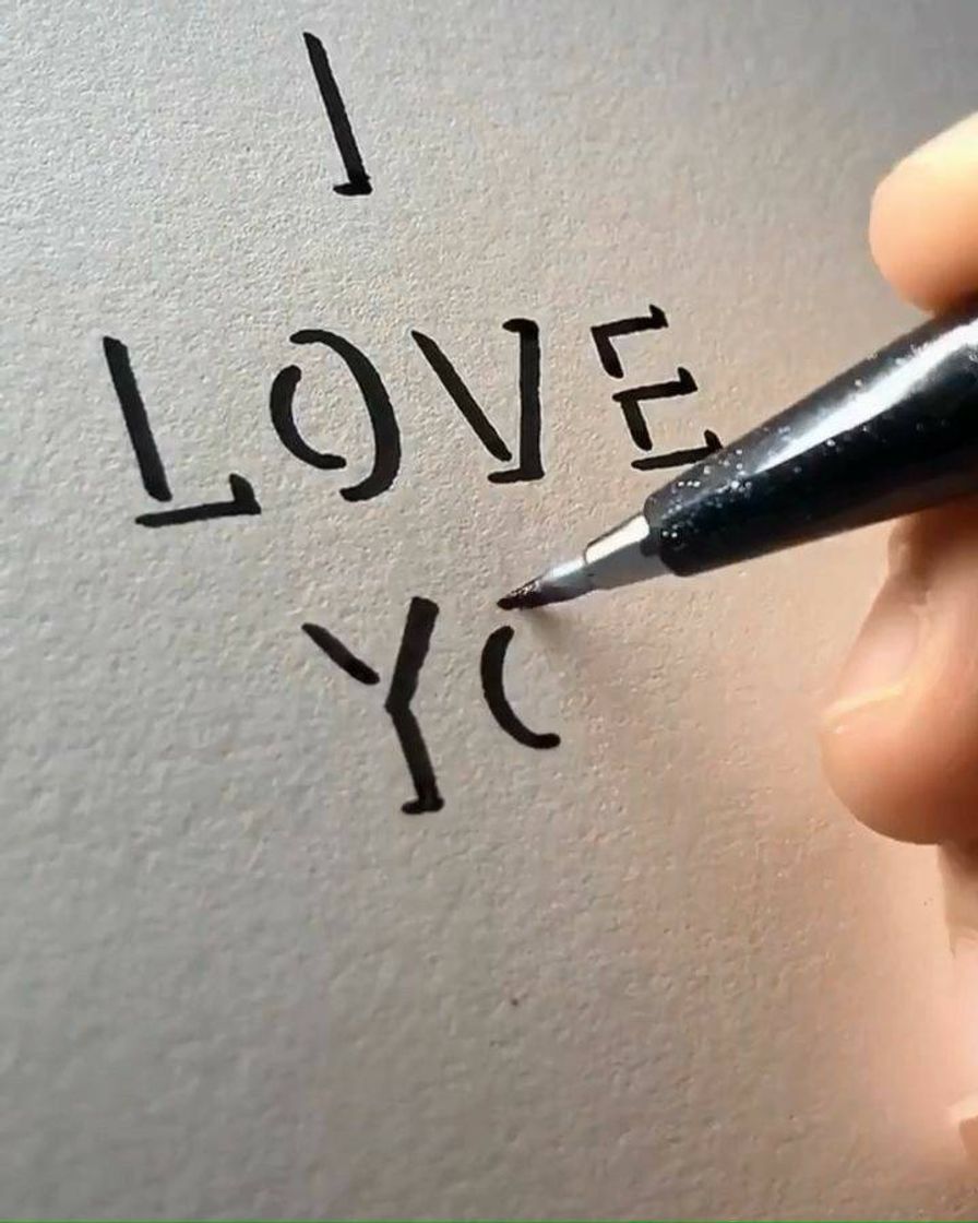 Moda I Love you-lettering 